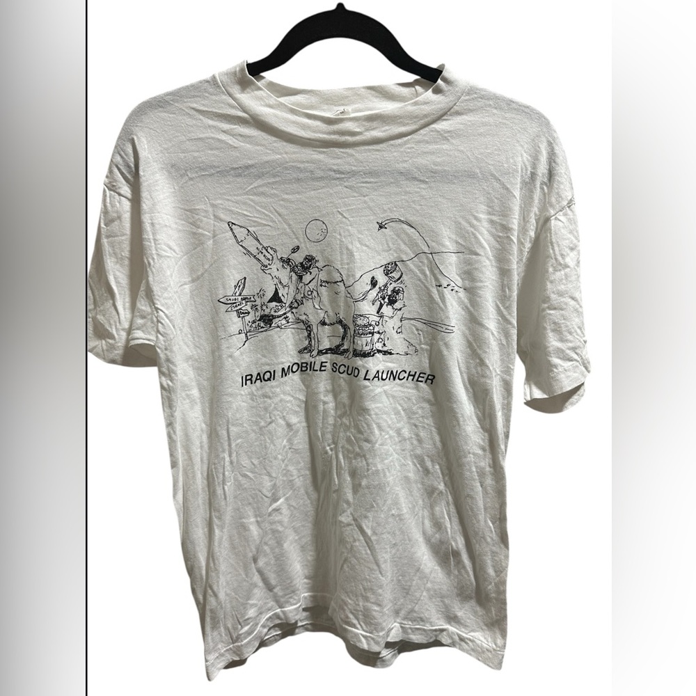 Size Medium Political cartoon tee. For American tag.